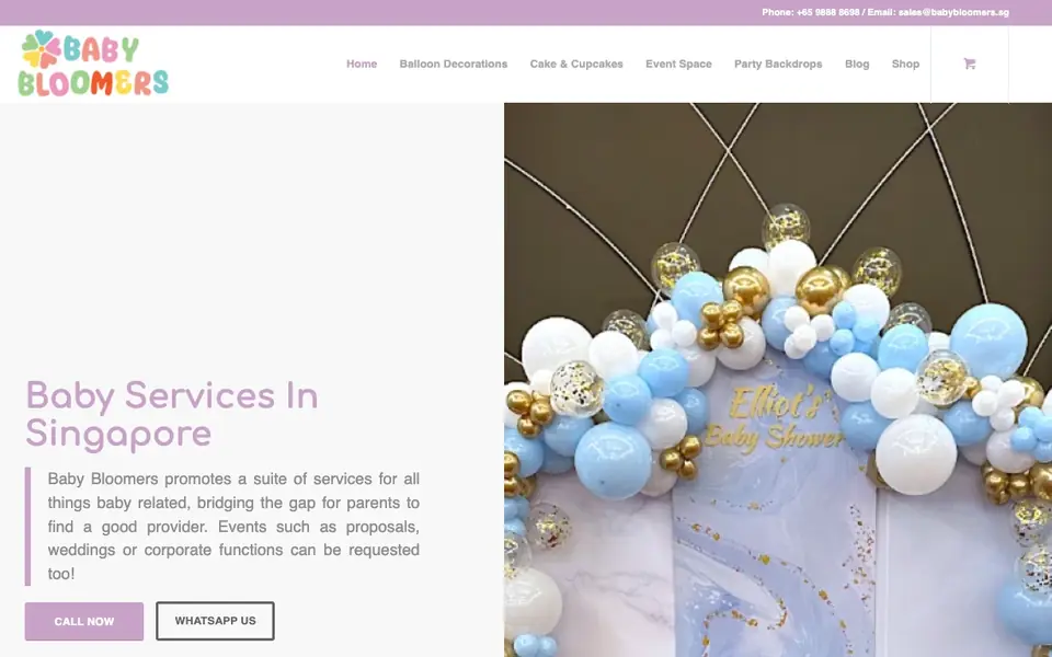 Our Little Space website homepage, 4 Oct 2026