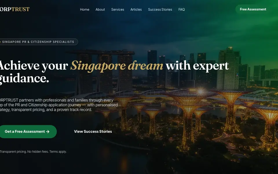 Corptrust website homepage, 4 Oct 2026
