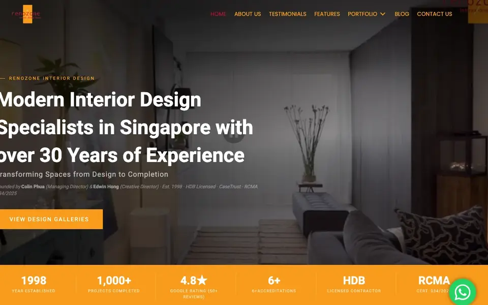 Renozone website homepage, 4 Oct 2026