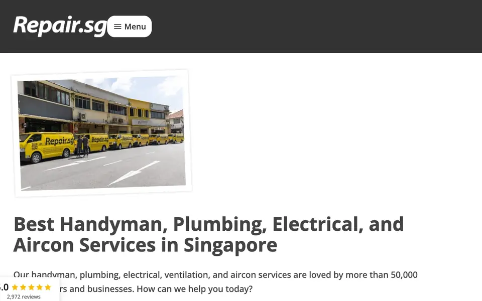 Repair.sg website homepage, 4 Oct 2026
